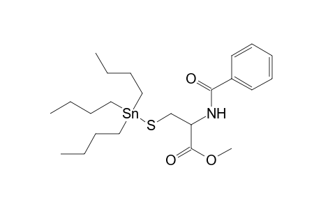 2-Benzamido-2-(methoxycarbonyl)ethylthiotributyltin