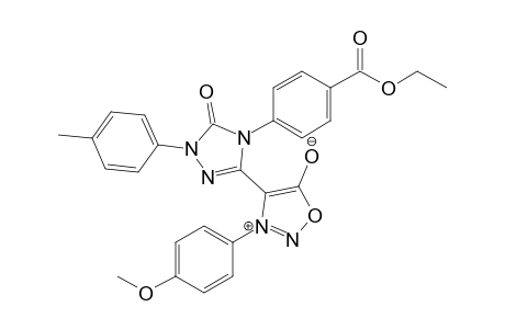 4-[4-(4-Ethoxycarbonylphenyl)-1-(4-methylphenyl)-5-oxo-4,5-dihydro-1H-1,2,4-triazol-3-yl]-3-(4-methoxyphenyl)sydnon