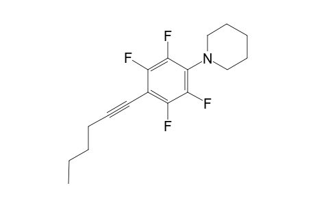 1-(4-PIPERIDINO-2,3,5,6-TETRAFLUOROPHENYL)-1-HEXYNE