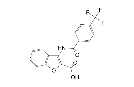 3-[[4-(trifluoromethyl)benzoyl]amino]-1-benzofuran-2-carboxylic acid