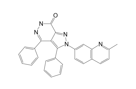 2-(2-METHYLQUINOLIN-7-YL)-3,4-DIPHENYL-2,6-DIHYDROPYRAZOLO-[3,4-D]-PYRIDAZIN-7-ONE