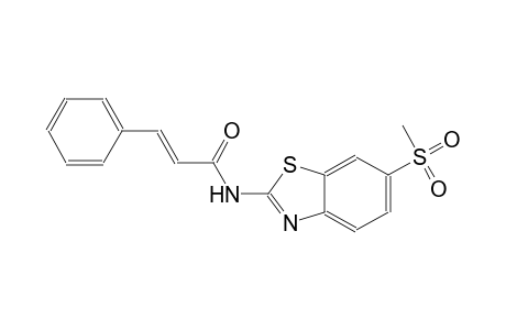 (2E)-N-[6-(methylsulfonyl)-1,3-benzothiazol-2-yl]-3-phenyl-2-propenamide