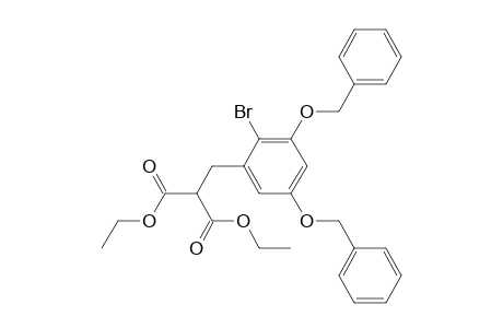 Propanedioic acid, [[2-bromo-3,5-bis(phenylmethoxy)phenyl]methyl]-, diethyl ester