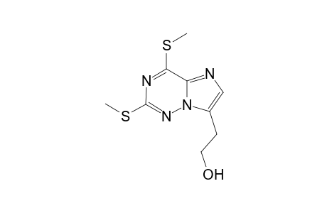 3-(2'-Hydroxyethyl)-6,8-bis(methylsulfanyl)-imidazo[2,1-f]-[1,2,4]-triazine