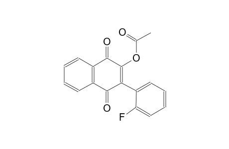 3-(2-fluorophenyl)-1,4-dioxo-1,4-dihydro-2-naphthalenyl acetate
