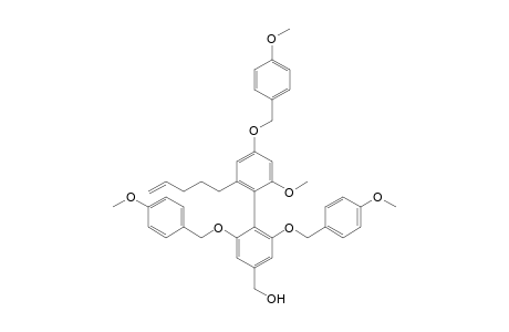 [2'-Methoxy-2,6,4'-tris(4-methoxybenzyloxy)-6'-pent-4-enylbiphenyl-4-yl]methanol