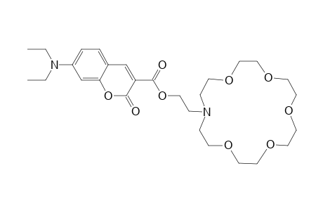 7-DIETHYLAMINO-2-OXO-2H-CHROMENE-3-CARBOXYLIC-ACID-2-(1,4,7,10,13-PENTAOXA-16-AZA-CYCLOOCTADEC-16-YL)-ETHYLESTER