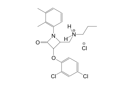 2-azetidinemethanaminium, 3-(2,4-dichlorophenoxy)-1-(2,3-dimethylphenyl)-4-oxo-N-propyl-, chloride