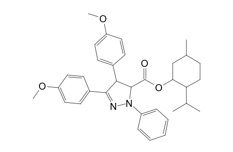 Menthyl 4,5-dihydro-1-phenyl-3,4-bis(4'-methoxyphenyl)-1H-pyrazole-5-carboxylate