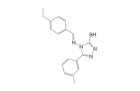 4-{[(E)-(4-ethylphenyl)methylidene]amino}-5-(3-methylphenyl)-4H-1,2,4-triazole-3-thiol