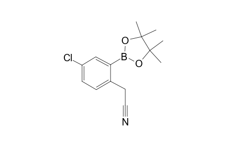 2-(4-Chloro-2-(4,4,5,5-tetramethyl-1,3,2-dioxaborolan-2-yl)phenyl)acetonitrile