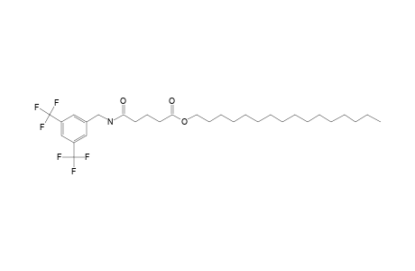 Glutaric acid, monoamide, N-(3,5-di(trifluoromethyl)benzyl)-, hexadecyl ester