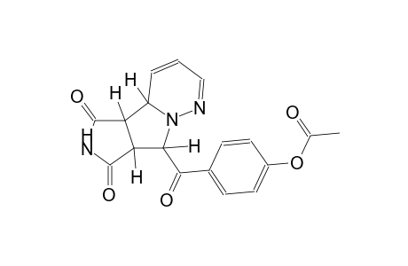 4-{[(4aS,4bR,7aS,8R)-5,7-dioxo-4b,5,6,7,7a,8-hexahydro-4aH-pyrrolo[3',4':3,4]pyrrolo[1,2-b]pyridazin-8-yl]carbonyl}phenyl acetate