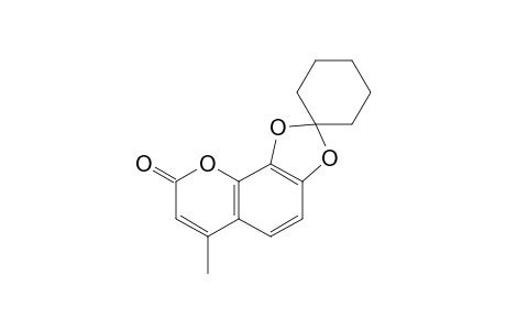 6-Methyl-8-spiro[[1,3]dioxolo[4,5-h][1]benzopyran-2,1'-cyclohexane]one