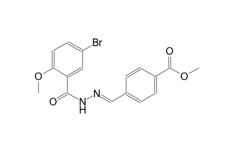 methyl 4-{(E)-[(5-bromo-2-methoxybenzoyl)hydrazono]methyl}benzoate