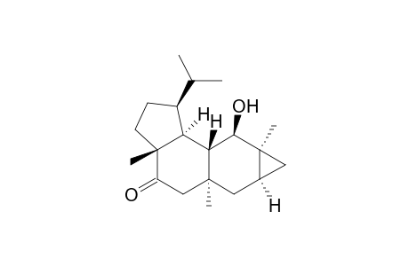 Cyclopenta[a]cyclopropa[g]naphthalen-4(1H)-one, dodecahydro-8-hydroxy-3a,5a,7a-trimethyl-1-(1-methylethyl)-, [1S-(1.alpha.,3a.beta.,5a.alpha.,6a.alpha.,7a.alpha.,8.beta.,8a.beta. ,8b.alpha.)]-