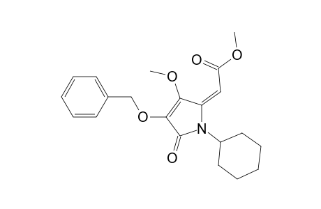 3-Benzyloxy-4-methoxy-5-[E-(methoxycarbonyl-methylidene)]-N-cyclohexyl-2-pyrrolidone