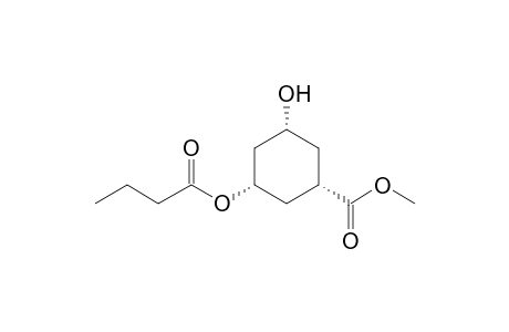 (1S,3S,5R)-5-hydroxy-3-butanoyloxy-1-(methoxycarbonyl)cyclohexane