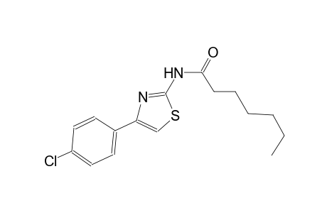 N-[4-(4-chlorophenyl)-1,3-thiazol-2-yl]heptanamide