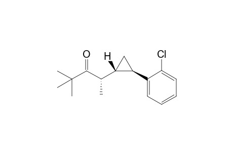 (S)-trans 2-(2'-(2-chlorophenyl)cyclopropyl)-4,4-dimethylpentan-3-one