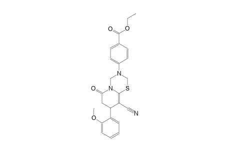 benzoic acid, 4-(9-cyano-7,8-dihydro-8-(2-methoxyphenyl)-6-oxo-2H,6H-pyrido[2,1-b][1,3,5]thiadiazin-3(4H)-yl)-, ethyl ester