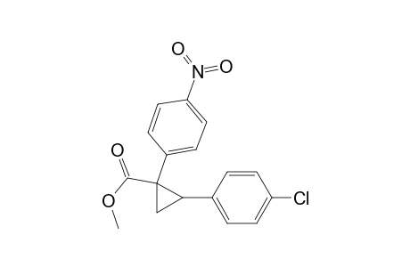 Cyclopropanecarboxylic acid, 2-(4-chlorophenyl)-1-(4-nitrophenyl)-, methyl ester, trans-(.+-.)-