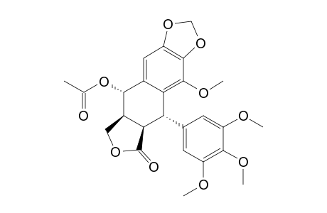 (7R,8S,7'R,8'R)-(+)-7'-Acetyl-5'-methoxypicropodophyllin