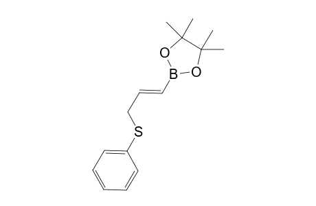 (E)-4,4,5,5-tetramethyl-2-(3-(phenylthio)prop-1-enyl)-1,3,2-dioxaborolane