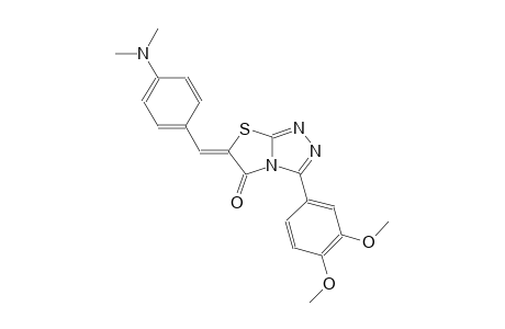 (6Z)-3-(3,4-dimethoxyphenyl)-6-[4-(dimethylamino)benzylidene][1,3]thiazolo[2,3-c][1,2,4]triazol-5(6H)-one