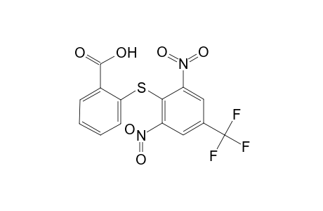 2-[[2,6-dinitro-4-(trifluoromethyl)phenyl]thio]benzoic acid