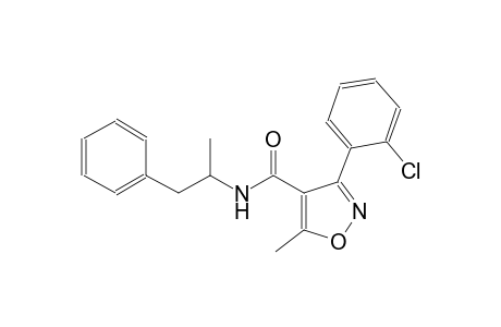 3-(2-chlorophenyl)-5-methyl-N-(1-methyl-2-phenylethyl)-4-isoxazolecarboxamide