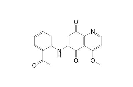 6-(2'-Acetylphenylamino)-4-methoxy-5,8-quinolinedione