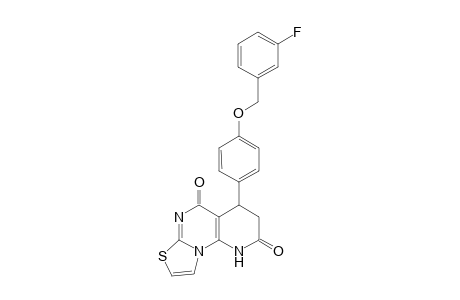 10-{4-[(3-fluorophenyl)methoxy]phenyl}-5-thia-2,7,13-triazatricyclo[7.4.0.0(2,6)]trideca-1(9),3,6-triene-8,12-dione