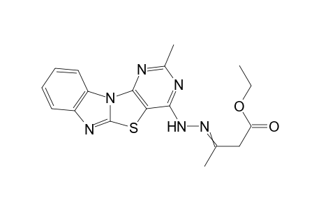 3-[(3-Methyl-10-thia-2,4,4b,9-tetraaza-indeno[1,2-a]inden-1-yl)-hydrazono]-butyric acid ethyl ester