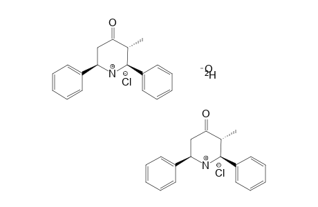 2R,6C-DIPHENYL-3-METHYL-PIPERIDIN-4-ONE-HYDROCHLORIDE;MIXTURE