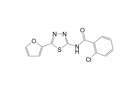 2-chloro-N-[5-(2-furyl)-1,3,4-thiadiazol-2-yl]benzamide