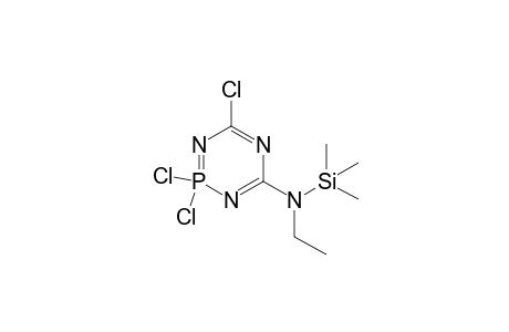 2,2,4-Trichloro-6-ethyl-trimethylsilylamino-1,3,5,2lambda5-triazaphosphorine