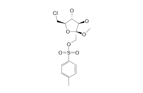 METHYL-6-CHLORO-6-DEOXY-1-O-PARA-TOLUENESULFONYL-BETA-D-FRUCTOFURANOSIDE