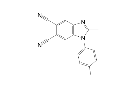 1H-1,3-Benzimidazole-5,6-dicarbonitrile, 2-methyl-1-(4-methylphenyl)-