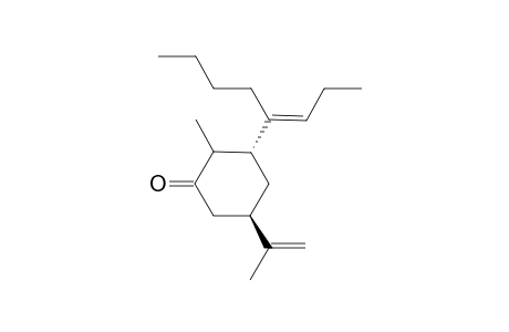(3R,5R)-5-[(E)-1-Butyl-1-butenyl]-1-methyl-4-(1-mehylethenyl)cyclohexanone