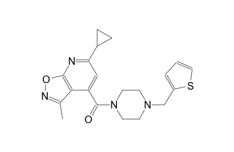 isoxazolo[5,4-b]pyridine, 6-cyclopropyl-3-methyl-4-[[4-(2-thienylmethyl)-1-piperazinyl]carbonyl]-