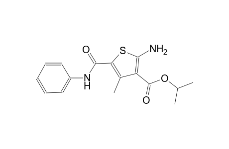isopropyl 2-amino-5-(anilinocarbonyl)-4-methyl-3-thiophenecarboxylate
