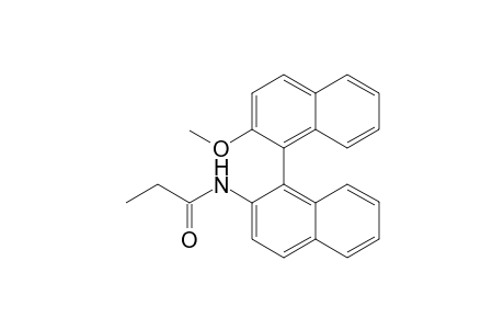 N-[1-(2-methoxy-1-naphthalenyl)-2-naphthalenyl]propanamide