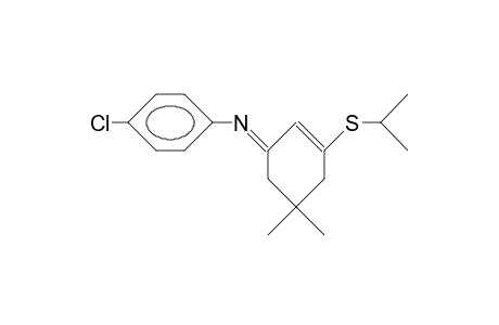 4-Chloro-N-anti-(5,5-dimethyl-3-isopropylthio-2-cyclohexen-1-ylidene)-aniline