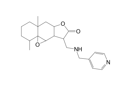 2H-Benzo[f]oxireno[2,3-E]benzofuran-8(9H)-one, octahydro-2,5a-dimethyl-9-[[(4-pyridinylmethyl)amino]methyl]-