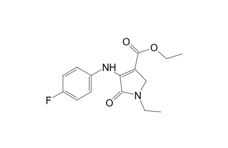 1-ethyl-4-(p-fluoroanilino)-5-oxo-3-pyrroline-3-carboxylic acid, ethyl ester