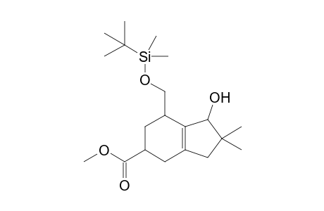 Methyl 4-[(t-butyldimethylsilyl)oxymethyl]-2,3,4,5,6,7-hexahydro-3-hydroxy-2,2-dimethyl-1H-indene-6-carboxylate