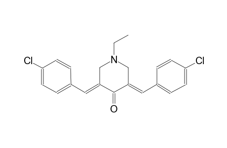 4-piperidinone, 3,5-bis[(4-chlorophenyl)methylene]-1-ethyl-, (3E,5E)-