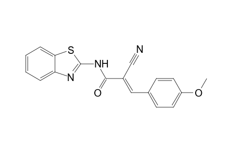 (E)-N-(1,3-benzothiazol-2-yl)-2-cyano-3-(4-methoxyphenyl)-2-propenamide