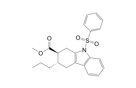 Methyl 1,2.alpha.,3.beta.,4-tetrahydro-9-(phenylsulfonyl)-3.alpha.-propyl-9H-carbazole-2.beta.-carboxylate